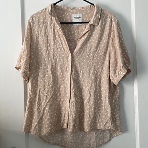 Abercrombie & Fitch Patterned Short Sleeve Button Up